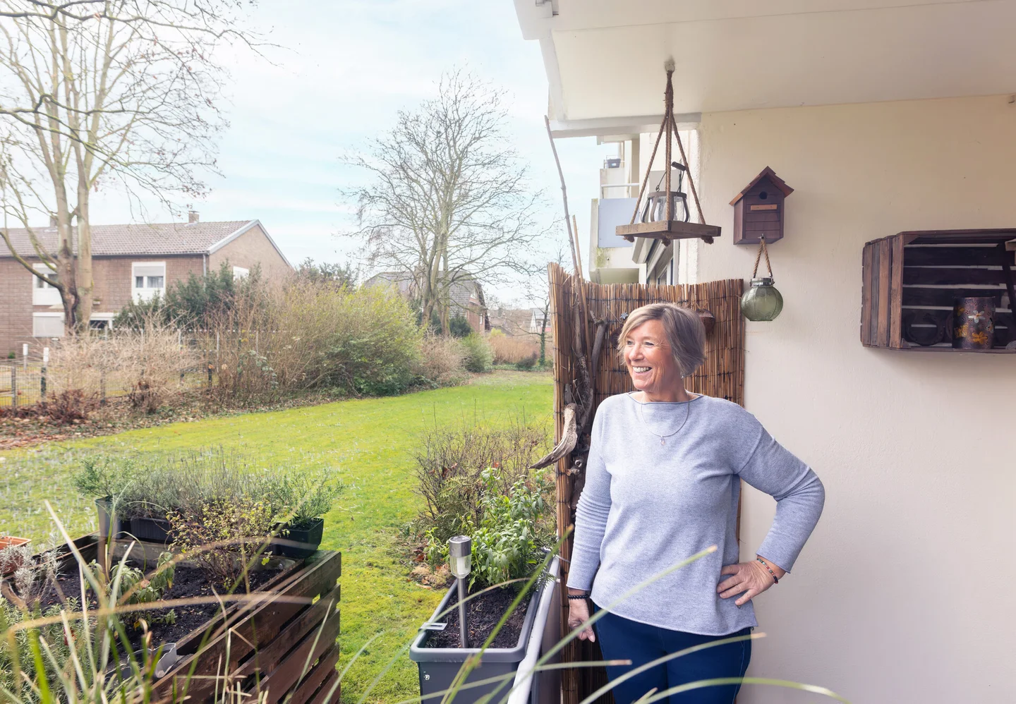 Sandra Kuntze in ihrem Quartier in Duisburg-Ungelsheim