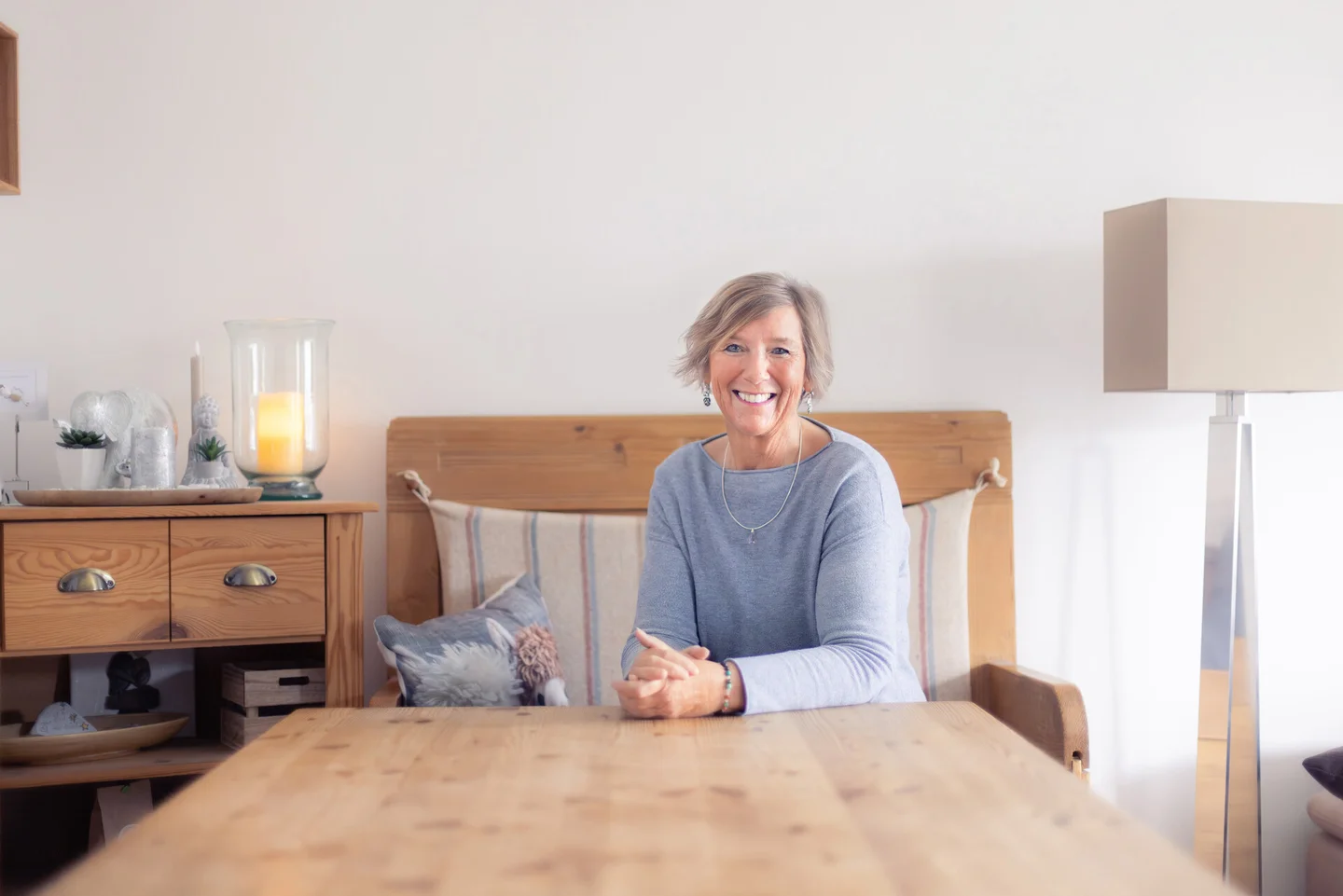 Sandra Kuntze in ihrer Wohnung
