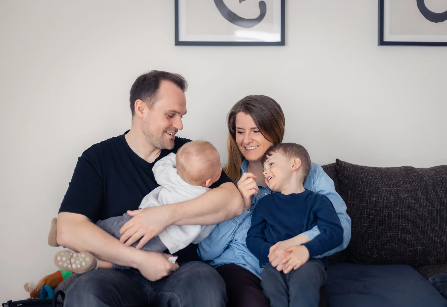 Familie Vassie mit Baby