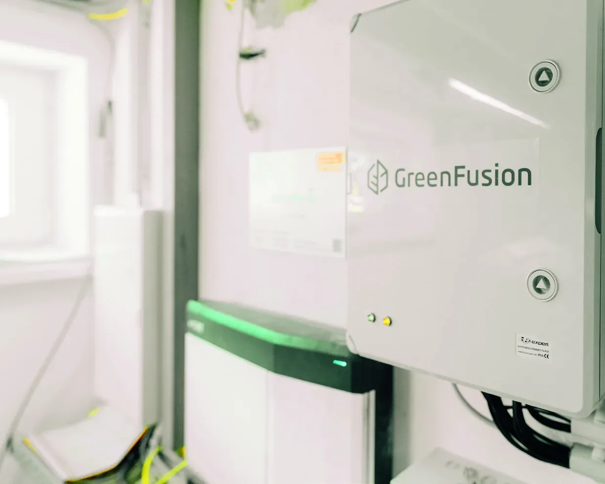 Green-Fusion-Steuerungseinheit in einer Heizzentrale
